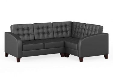Секция 2-местная правая POINTEX BASEL BSL32160001 Черная