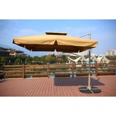 Зонт для кафе Афина-мебель AFM-250SDB-Dark Beige2,5x2,5