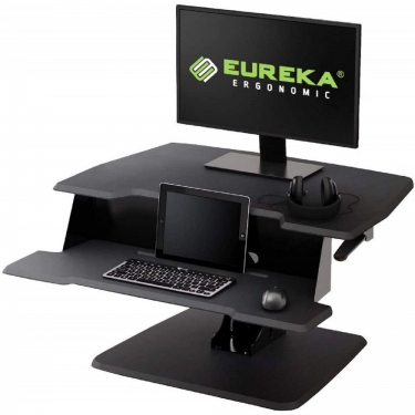 Подставка на компьютерный стол для работы стоя Eureka EUREKA ERK-CV-31B Черный