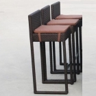 Плетеный барный стул Афина-мебель Y390A-W63 Brown