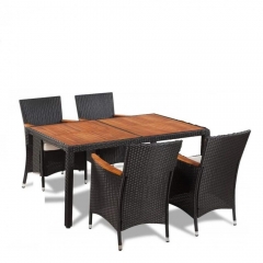 Комплект плетеной мебели Афина-мебель AFM-460 150x90 4Pcs Brown