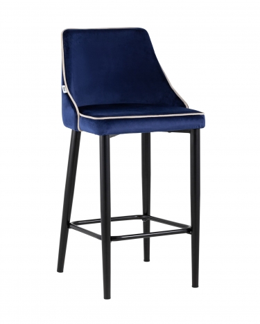 Стул полубарный Stool Group Коби велюр Синий