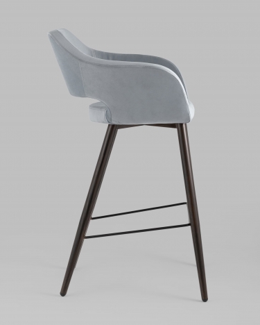 Стул барный Stool Group Саймон Б велюр Серый