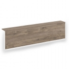 Накладка с подсветкой прямая высокая на 2 модуля О.R-F.MP.V-158 Рива ONIX О.R-NP.V-158.2.S Тиквуд Темный