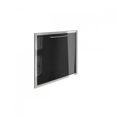 Дверь стекло в раме Рива YALTA LT-S4R Пр black