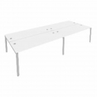 Рабочая станция на 4 раб.места Рива Metal System Б.СМ-4.5 Белый/Серый