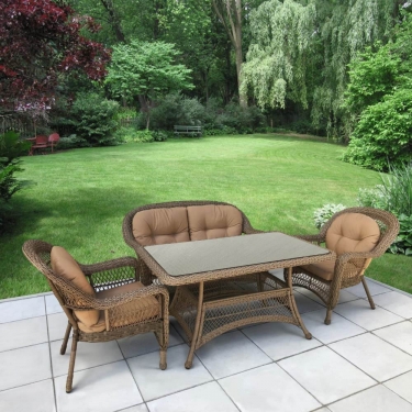 Комплект плетеной мебели Афина-мебель T130/LV-520BB-Beige_Beige