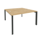 Рабочая станция на П-образном м/к Рива ONIX O.MP-D.RS-2.3.7 Тиквуд Светлый/Антрацит