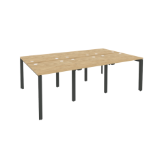 Рабочая станция на П-образном м/к Рива ONIX O.MP-D.RS-6.0.7 Тиквуд Светлый/Антрацит