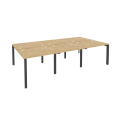 Рабочая станция на П-образном м/к Рива ONIX O.MP-D.RS-6.1.8 Тиквуд Светлый/Антрацит