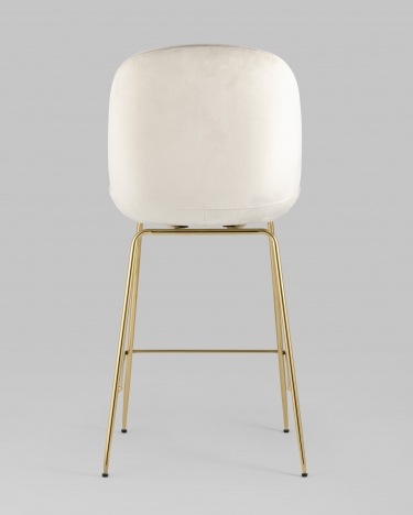 Стул полубарный Stool Group Beetle со спинкой gold Бежевый