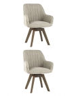 Комплект из двух стульев Stool Group MANS 2 шт. Латте с функцией вращения