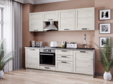 Шкаф кухонный антресоль 600 Любимый дом Винченца ЛД 234.300.000.025 Белый Дуб Крафт белый