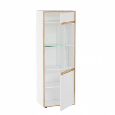 Шкаф-витрина малый Любимый дом Лайн ЛД 693.020.000 Белый
