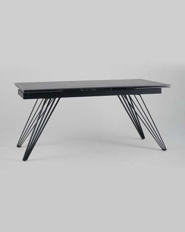 Обеденный стол раскладной Stool Group Пандора 160-240 Черный мрамор