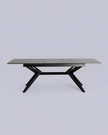 Обеденный стол раскладной Stool Group Олимпия 180-230 Темная керамика