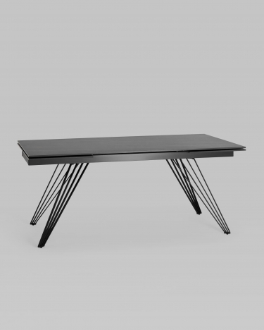 Обеденный стол раскладной Stool Group Пандора 180-280 Черный мрамор