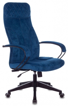 Кресло руководителя Бюрократ Бюрократ CH-608Fabric темно-синий Velvet 29