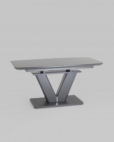 Обеденный стол Stool Group Вильнюс раскладной 160-200x90 Серый