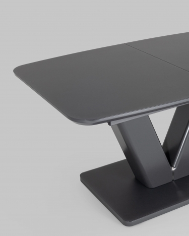 Обеденный стол Stool Group Вильнюс раскладной 160-200x90 Серый