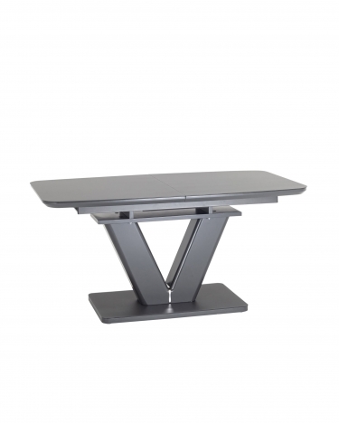 Обеденный стол Stool Group Вильнюс раскладной 160-200x90 Серый