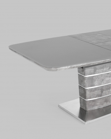Обеденный стол Stool Group Гамбург раскладной 160-200x90 Серый