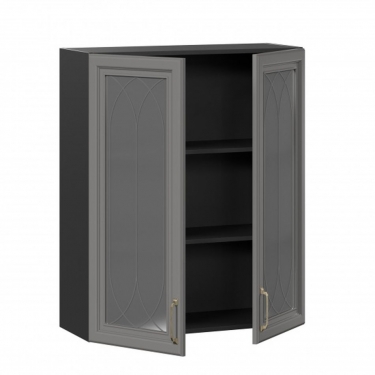 Шкаф кухонный 800 высокий Любимый дом Амели-3 ЛД 299.460.000.051 Черный Оникс серый