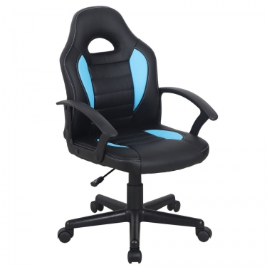 Кресло компьютерное BRABIX BRABIX Spark GM-201 Черное/голубое