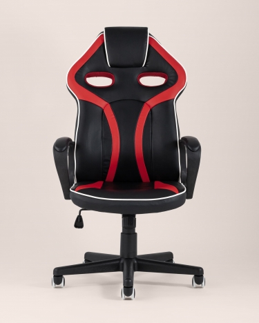 Игровое кресло Stool Group TopChairs Racer Lighti Черное с красным