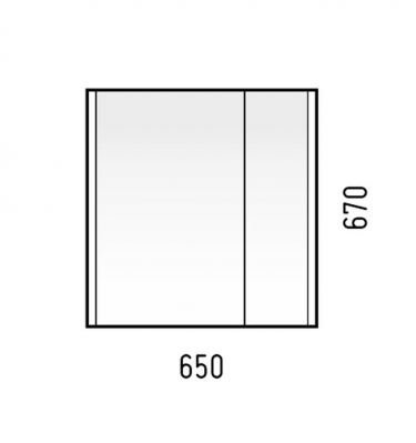 Зеркало-шкаф Corozo Corozo Верона 65-2 9611 Лайн