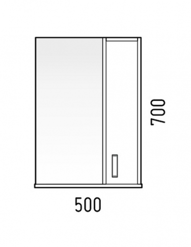 Зеркало-шкаф Corozo Koral Колор 50 10203 Белый