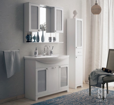 Зеркало-шкаф Corozo Corozo Прованс 105С 8245 Белый