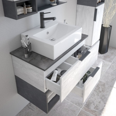 Тумба навесная Corozo Corozo Графит 80 Z2 20002 Пайн