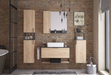 Зеркало с полкой Corozo Corozo Фрейм 60 20094 Графит