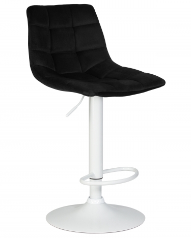 Стул барный DOBRIN DOBRIN TAILOR WHITE Черный велюр MJ9-101