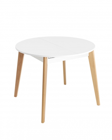 Стол раздвижной Stool Group Rondo 100-135 Бук/белый