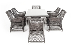 Обеденная группа 4sis Латте LC6T-7-SET graphite