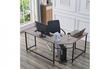 Угловой письменный стол ESF KIWI Черный дуб BLACK OAK