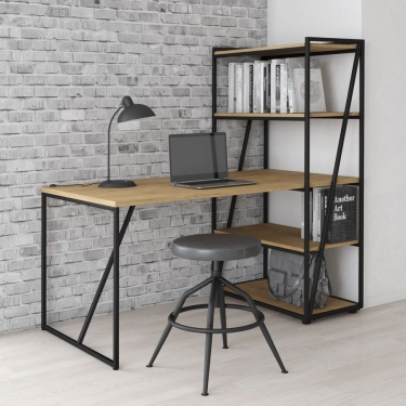Стол компьютерный Skyland LOFTIS LMST 1515 Дуб Бофорд/Черный