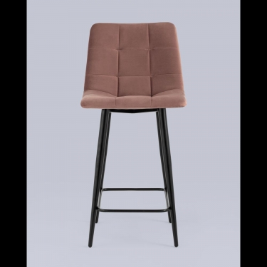 Стул полубарный Stool Group Джанго велюр Пыльно-розовый