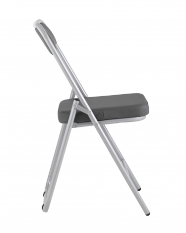 Складной стул Stool Group Джонни silver экокожа Серый