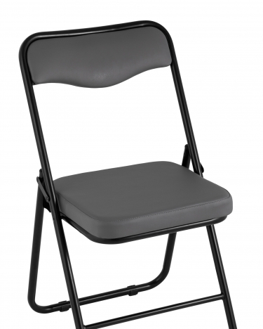 Складной стул Stool Group Джонни black экокожа Серый