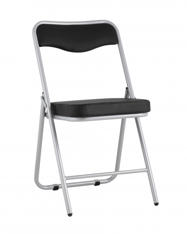 Складной стул Stool Group Джонни silver экокожа Черный