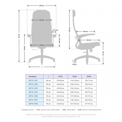Офисное кресло Метта МЕТТА B 1b 21/U158, Основание 17833 Синий Black