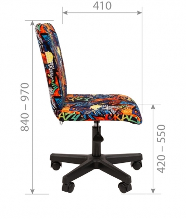 Детское кресло Chairman CHAIRMAN KIDS 109 black CRAZY