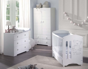 Кровать Micuna Micuna Sweet Bear 120x60 White с матрацем CH-620