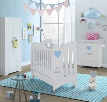 Кровать Micuna Micuna Wonderful 120x60 White/Blue