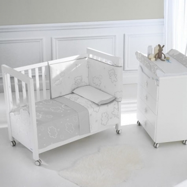 Набор Micuna Micuna Dolce Luce покрывало+борт 120x60 TX-1650 Grey