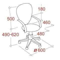 Кресло EasyChair EChair-322 PC 622258 Серое
