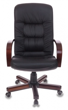 Кресло руководителя Бюрократ Бюрократ T-9908/WALNUT Черный